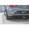 Maxton - Lames De Pare-Chocs Arrière Latérales SEAT Leon Mk3 FR Facelift Noir Brillant