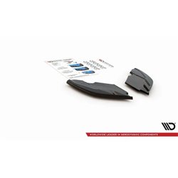 Maxton - Lames De Pare-Chocs Arrière Latérales SEAT Leon Mk3 FR Facelift Noir Brillant