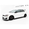 Maxton - Rajouts Des Bas De Caisse Pour V.2 VW Golf 7 GTI (étroite) Noir Brillant