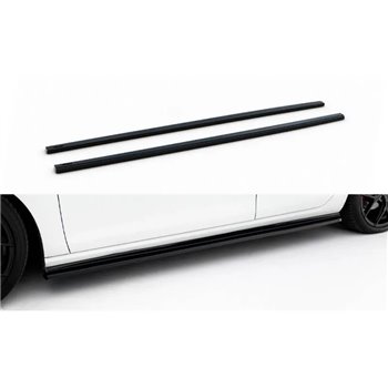 Maxton - Rajouts Des Bas De Caisse Pour V.2 VW Golf 7 GTI (étroite) Noir Brillant