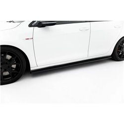Maxton - Rajouts Des Bas De Caisse Pour V.2 VW Golf 7 GTI (étroite) Noir Brillant