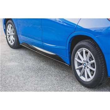 Maxton - Rajouts Des Bas De Caisse BMW X2 F39 M-Pack Noir Brillant