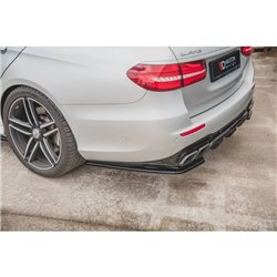 Maxton - Lames De Pare-Chocs Arrière Latérales Mercedes-Benz E63 AMG Estate/Sedan S213/W213 Noir Brillant