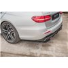 Maxton - Lames De Pare-Chocs Arrière Latérales Mercedes-Benz E63 AMG Estate/Sedan S213/W213 Noir Brillant