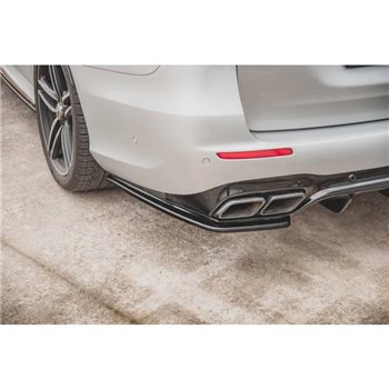 Maxton - Lames De Pare-Chocs Arrière Latérales Mercedes-Benz E63 AMG Estate/Sedan S213/W213 Noir Brillant