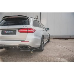 Maxton - Lames De Pare-Chocs Arrière Latérales Mercedes-Benz E63 AMG Estate/Sedan S213/W213 Noir Brillant
