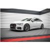 Maxton - Rajouts Des Bas De Caisse Audi A6 S-Line / S6 C8 / C8 Facelift Noir Brillant