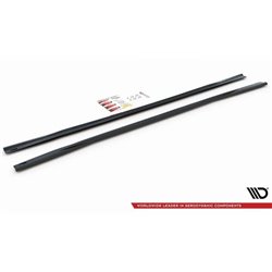 Maxton - Rajouts Des Bas De Caisse Audi A6 S-Line / S6 C8 / C8 Facelift Noir Brillant