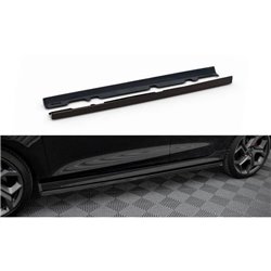 Maxton - Rajouts Des Bas De Caisse V.2 Ford Fiesta Mk8 ST / ST-Line Noir Brillant