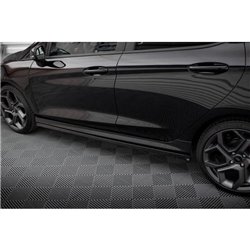 Maxton - Rajouts Des Bas De Caisse V.2 Ford Fiesta Mk8 ST / ST-Line Noir Brillant