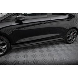 Maxton - Rajouts Des Bas De Caisse V.2 Ford Fiesta Mk8 ST / ST-Line Noir Brillant