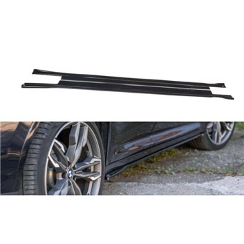 Maxton - Set des diffeuseur des bas de caisse BMW X4 M-Pack G02 Noir Brillant