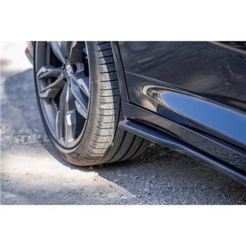 Maxton - Set des diffeuseur des bas de caisse BMW X4 M-Pack G02 Noir Brillant