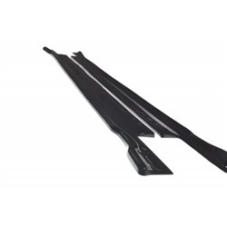 Maxton - Set des diffeuseur des bas de caisse BMW X4 M-Pack G02 Noir Brillant