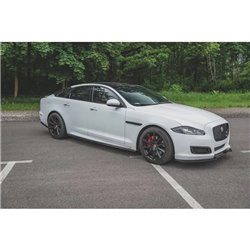 Maxton - Rajouts Des Bas De Caisse Jaguar XJ R-Sport X351 Facelift Noir Brillant