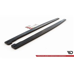 Maxton - Rajouts Des Bas De Caisse Jaguar XJ R-Sport X351 Facelift Noir Brillant