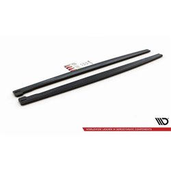 Maxton - Rajouts Des Bas De Caisse Jaguar XJ R-Sport X351 Facelift Noir Brillant
