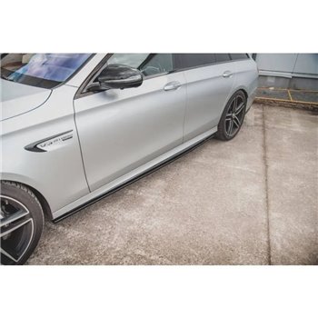 Maxton - Rajouts Des Bas De Caisse Mercedes-Benz E63 AMG Estate/Sedan S213/W213 Noir Brillant