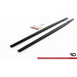 Maxton - Rajouts Des Bas De Caisse Mercedes-Benz E63 AMG Estate/Sedan S213/W213 Noir Brillant