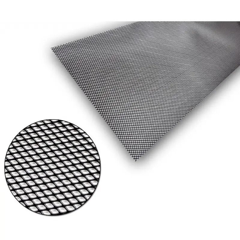 Universel Grille Aluminium Noir 5x3mm 100x30cm