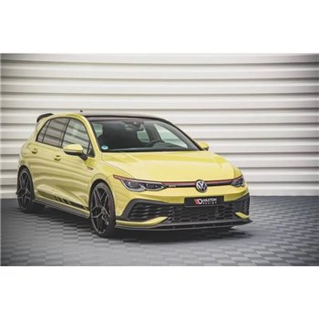 Maxton - Street Pro Lame Du Pare-Chocs Avant Volkswagen Golf GTI Clubsport Mk8 Noir