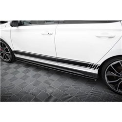 Maxton - Rajouts Des Bas De Caisse V.4 Hyundai I30 N / N-Line Hatchback / Fastback Mk3 / Mk3 Facelift Noir Brillant