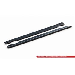 Maxton - Rajouts Des Bas De Caisse V.4 Hyundai I30 N / N-Line Hatchback / Fastback Mk3 / Mk3 Facelift Noir Brillant