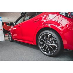 Maxton - Rajouts Des Bas De Caisse Toyota Corolla XII Hatchback Noir Brillant