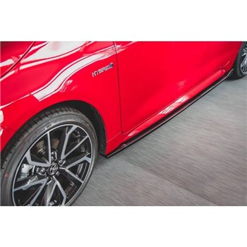 Maxton - Rajouts Des Bas De Caisse Toyota Corolla XII Hatchback Noir Brillant
