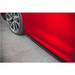 Maxton - Rajouts Des Bas De Caisse Toyota Corolla XII Hatchback Noir Brillant