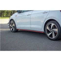 Maxton - SET DES DIFFUSEUR DES BAS DE CAISSE Volkswagen Polo GTI / R-line Mk6 Rouge