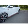 Maxton - SET DES DIFFUSEUR DES BAS DE CAISSE Volkswagen Polo GTI / R-line Mk6 Rouge
