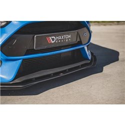 Maxton - Street Pro Lame Du Pare-Chocs Avant Ford Focus RS Mk3 Noir-Rouge + Rabats Brillant