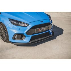 Maxton - Street Pro Lame Du Pare-Chocs Avant Ford Focus RS Mk3 Noir-Rouge + Rabats Brillant