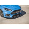 Maxton - Street Pro Lame Du Pare-Chocs Avant Ford Focus RS Mk3 Noir-Rouge + Rabats Brillant