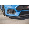 Maxton - Street Pro Lame Du Pare-Chocs Avant Ford Focus RS Mk3 Noir-Rouge + Rabats Brillant