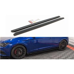 Maxton - Rajouts Des Bas De Caisse Seat Leon Cupra / FR SC Mk3 / Mk3 FL Noir Brillant