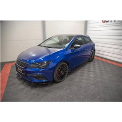 Maxton - Rajouts Des Bas De Caisse Seat Leon Cupra / FR SC Mk3 / Mk3 FL Noir Brillant