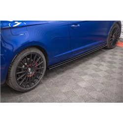 Maxton - Rajouts Des Bas De Caisse Seat Leon Cupra / FR SC Mk3 / Mk3 FL Noir Brillant