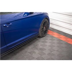 Maxton - Rajouts Des Bas De Caisse Seat Leon Cupra / FR SC Mk3 / Mk3 FL Noir Brillant