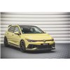 Maxton - Street Pro Lame Du Pare-Chocs Avant Volkswagen Golf GTI Clubsport Mk8 Noir-Rouge
