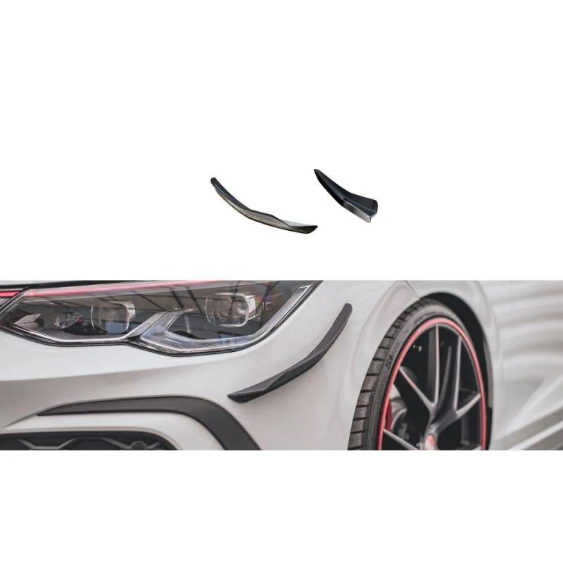 Maxton - Ailes de pare-chocs avant (Canards) Volkswagen Golf GTI Mk8