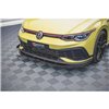 Maxton - Street Pro Lame Du Pare-Chocs Avant Volkswagen Golf GTI Clubsport Mk8 Noir + Rabats Brillant 
