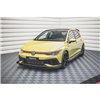 Maxton - Street Pro Lame Du Pare-Chocs Avant Volkswagen Golf GTI Clubsport Mk8 Noir + Rabats Brillant 