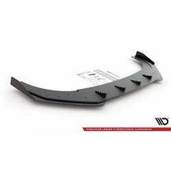 Maxton - Street Pro Lame Du Pare-Chocs Avant Volkswagen Golf GTI Clubsport Mk8 Noir + Rabats Brillant 