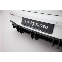 Maxton - Street Pro Central Diffuseur Arriere V.2 Volkswagen Golf GTI Mk8 Noir