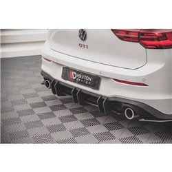 Maxton - Street Pro Central Diffuseur Arriere V.2 Volkswagen Golf GTI Mk8 Noir