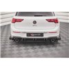 Maxton - Street Pro Central Diffuseur Arriere V.2 Volkswagen Golf GTI Mk8 Noir