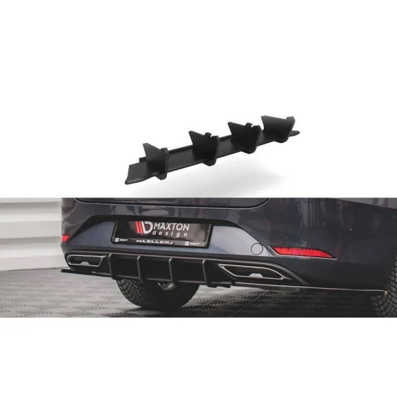 Maxton - Street Pro Central Diffuseur Arriere Seat Leon FR ST Mk4 Rouge