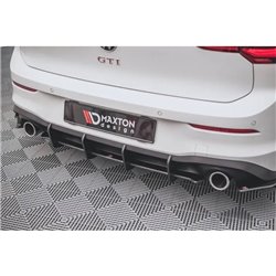 Maxton - Street Pro Central Diffuseur Arriere V.1 Volkswagen Golf GTI Mk8 Noir